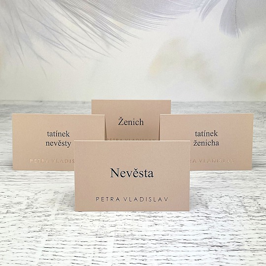 Svatební jmenovka - J2173A