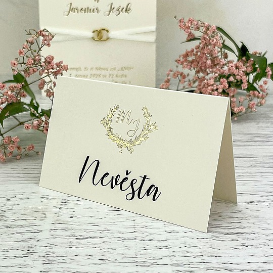 Svatební jmenovka - J2178