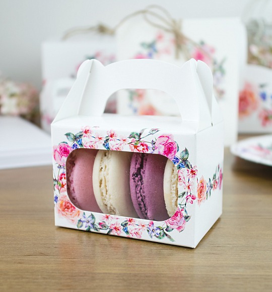 Svatební krabičky na makronky - K12-2089-01