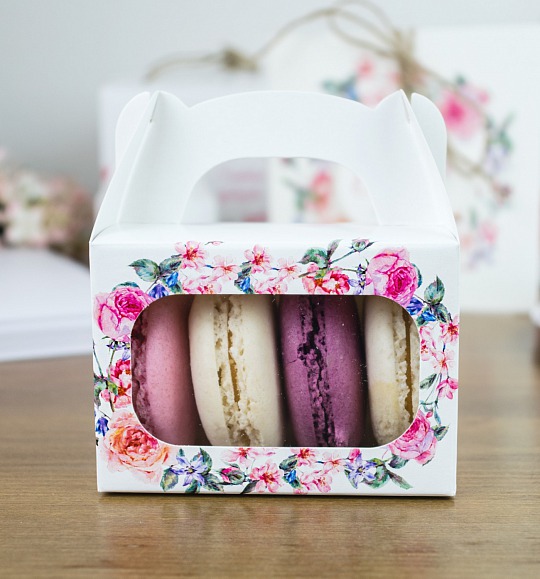 Svatební krabičky na makronky - K12-2089-01