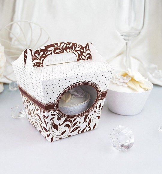 Svatební krabička na cupcake - K11-1009-01