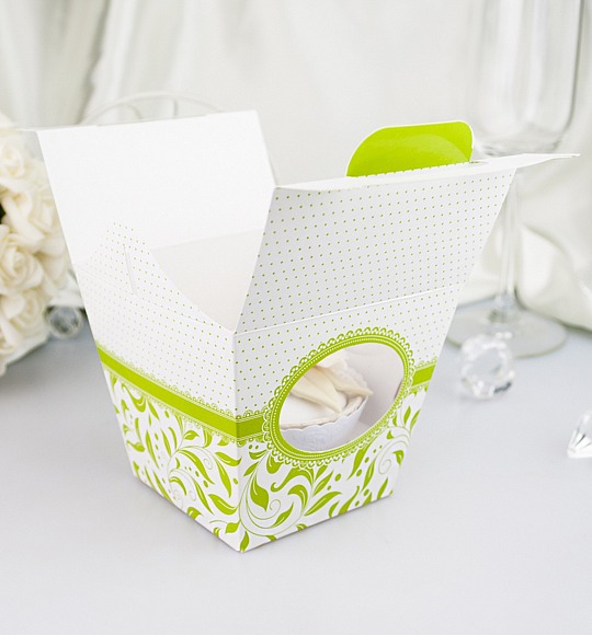 Svatební krabička na cupcake - K11-1011-01