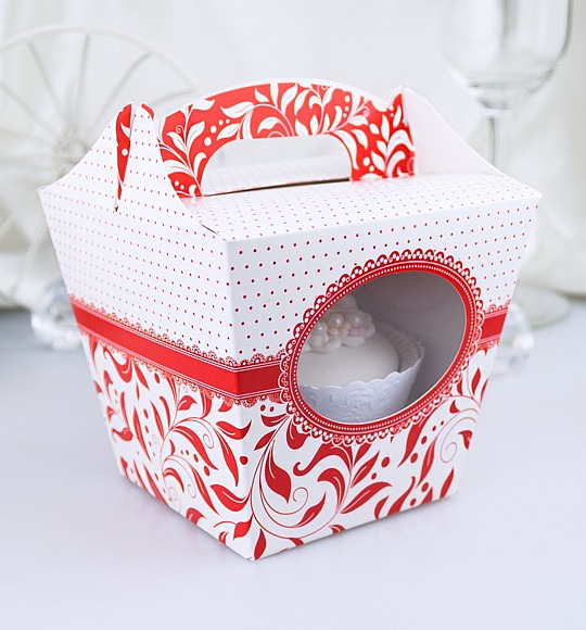 Svatební krabička na cupcake - K11-1015-01