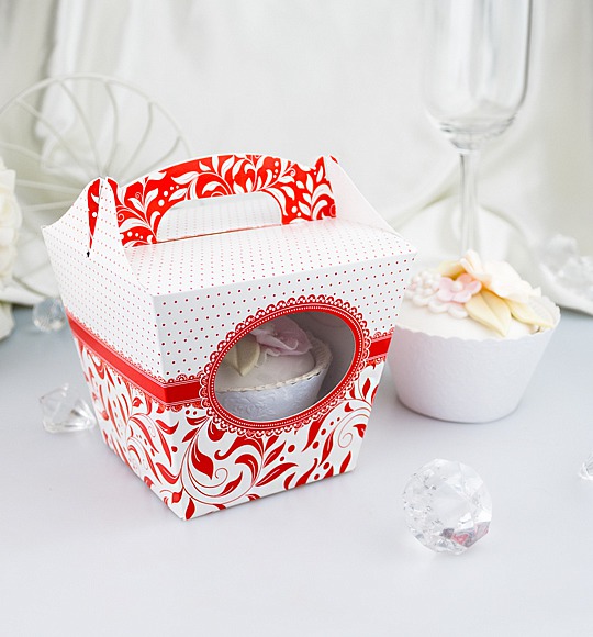 Svatební krabička na cupcake - K11-1015-01
