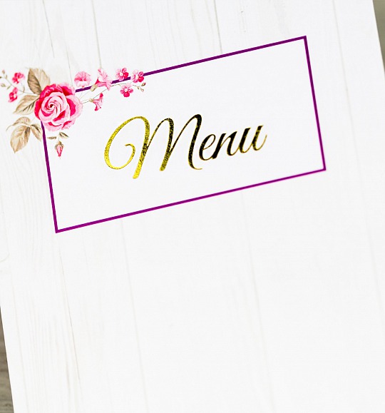 Svatební menu - M2090