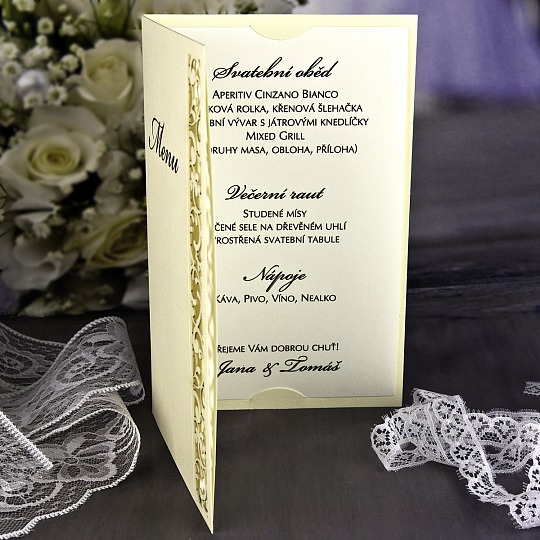 Svatební menu - M2106B