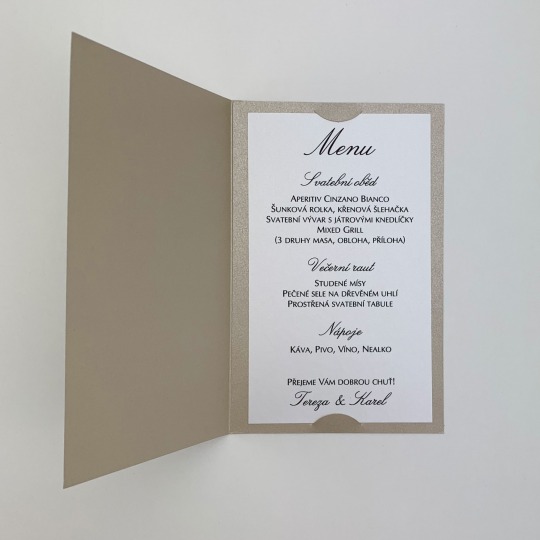 Svatební menu - M2116