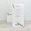 Svatební menu s pauzovacím papírem