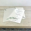 Svatební menu s pauzovacím papírem