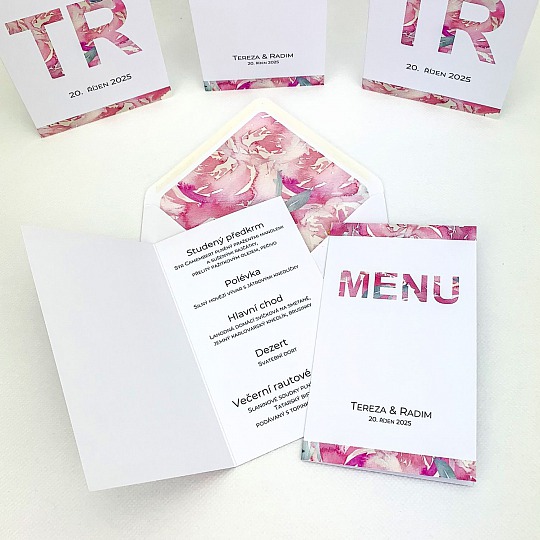 Moderní svatební menu