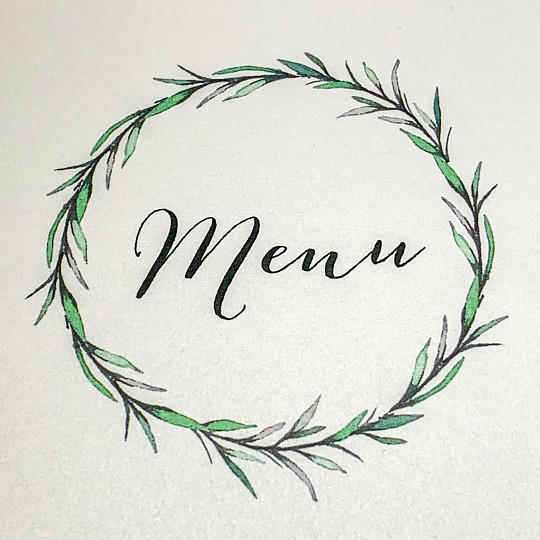 Svatební menu s rozmarýnem