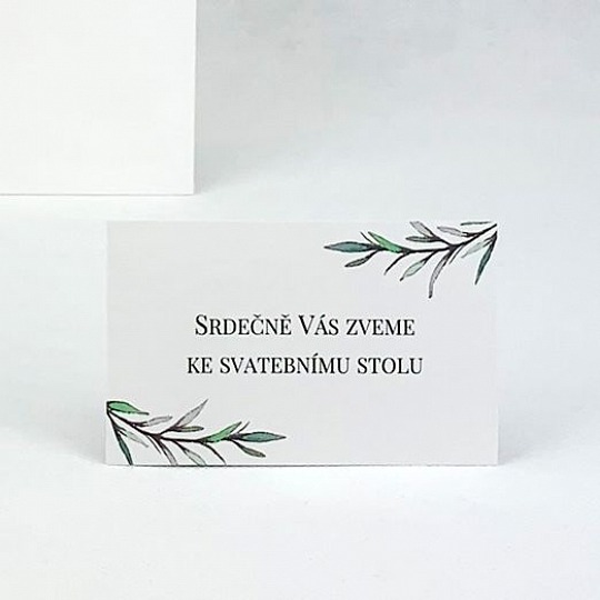Svatební pozvánka s rozmarýnem