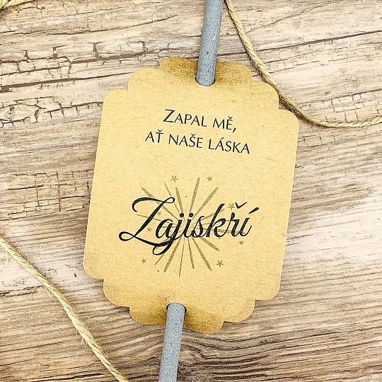 Svatební kartička na prskavky (8ks) - PR02-6001-10