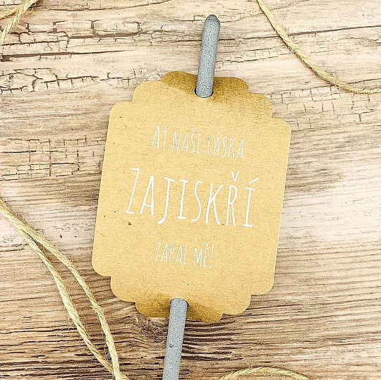 Svatební kartička na prskavky (8ks) - PR02-6002-10