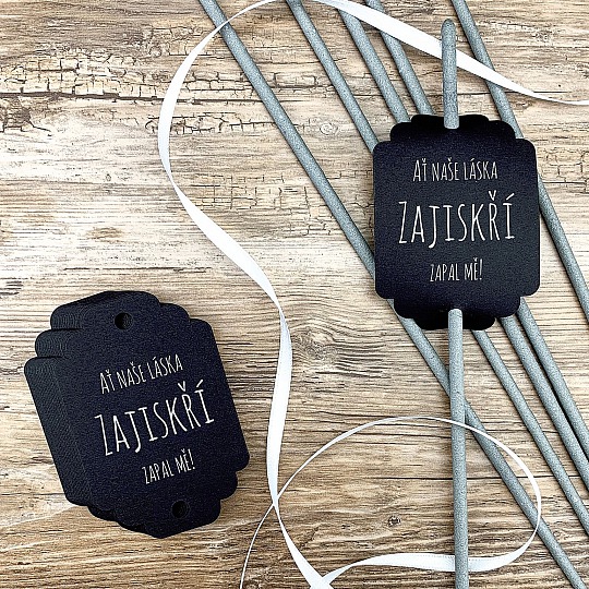 Svatební kartička na prskavky (8ks) - PR02-6002-29