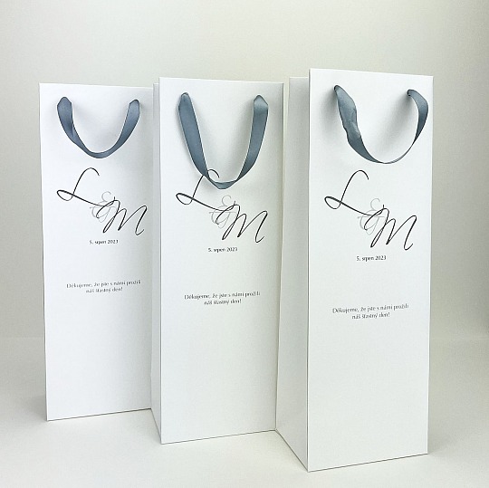 Dárková svatební taška na víno - PT03-2203-NM-39