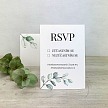 Svatební odpovědní kartička s větvičkou blahovičníku