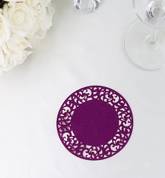 Rozeta ve fialově vínové barvě - ROZ109