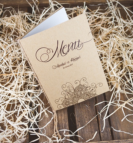Svatební menu - M2052A