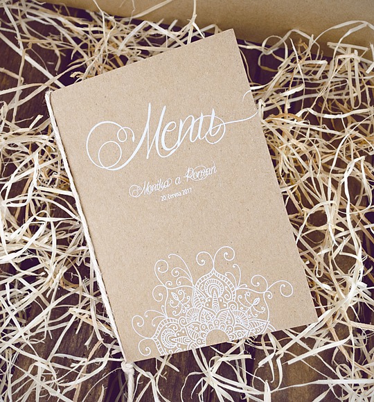Svatební menu - M2052B