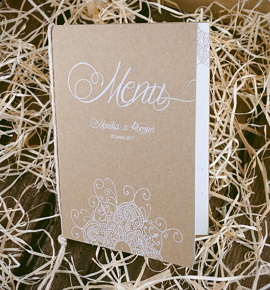 Svatební menu - M2052B