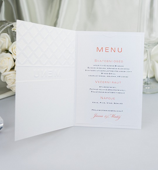 Svatební menu - M2054B