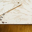 Svatební menu ve tvaru vějíře - M2061A