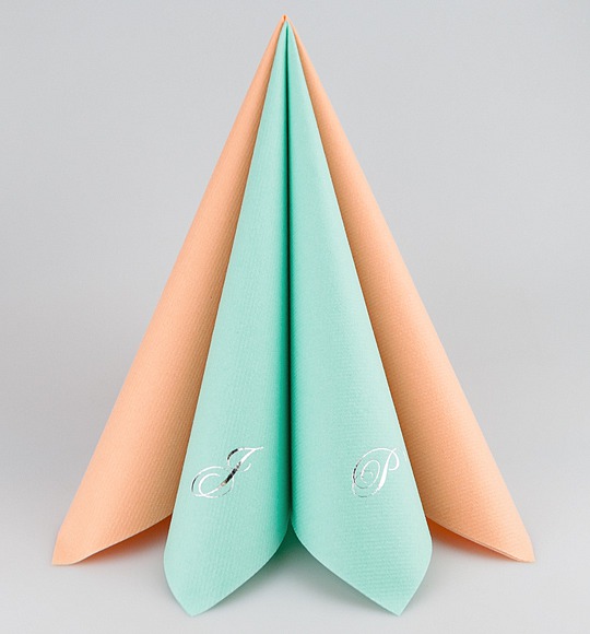 Svatební ubrousky s monogramem - UB22