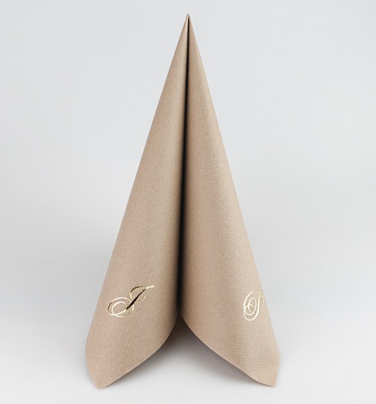 Svatební ubrousky s monogramem - UB23