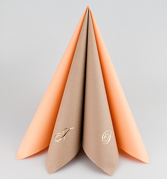 Svatební ubrousky s monogramem - UB23