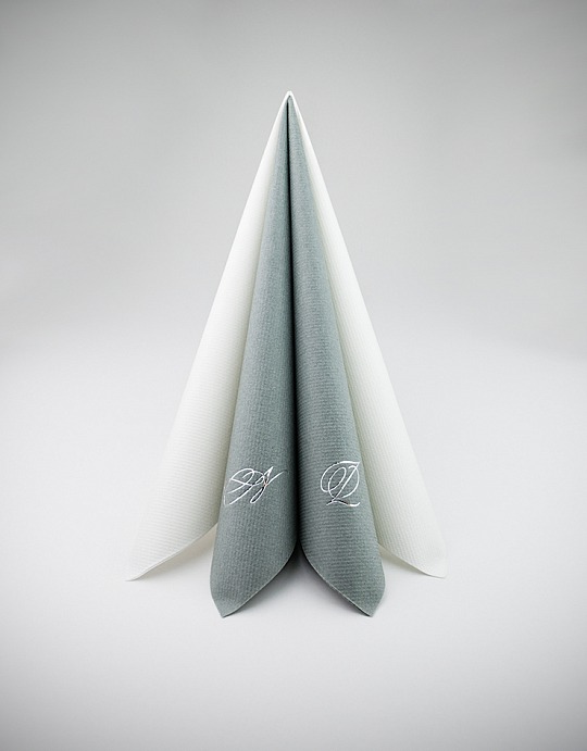 Svatební ubrousky s monogramem - UB01