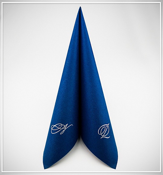 Svatební ubrousky s monogramem - UB11