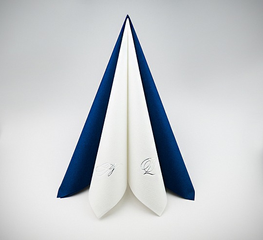 Svatební ubrousky s monogramem - UB11