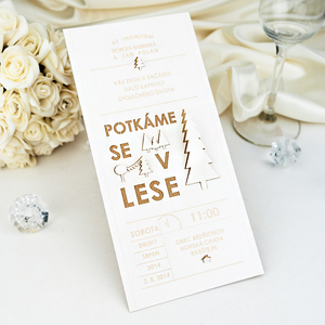 Svatební oznámení na přání zákazníka